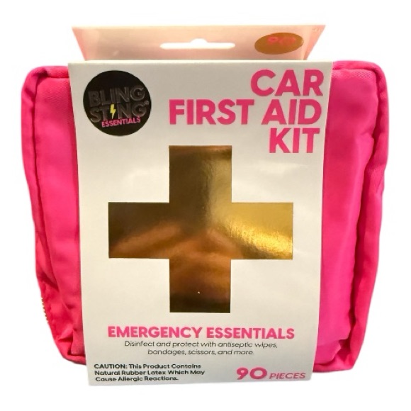 Pink Car First Aid Kit